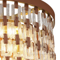 Lampada a sospensione con lampadario a LED in vetro per hotel a risparmio energetico G-Lights